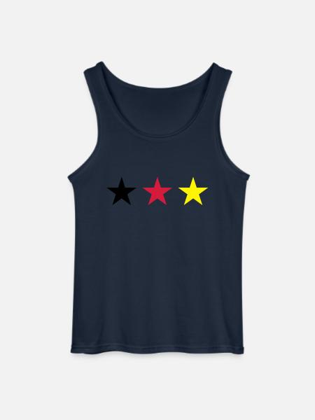 Germany star - Gildan Men’s Tank Top - navy