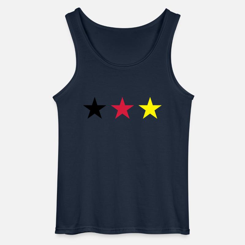 Deutschland Sterne - Gildan Männer Tank Top - Navy