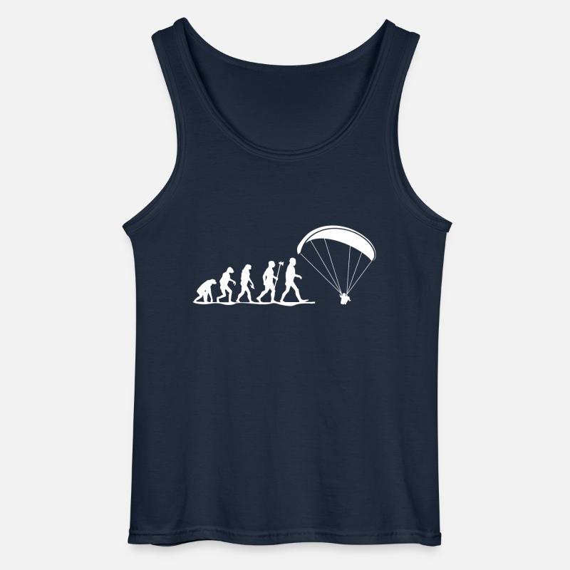 evolution paragliding gleitschirmfliegen - Gildan Männer Tank Top - Navy