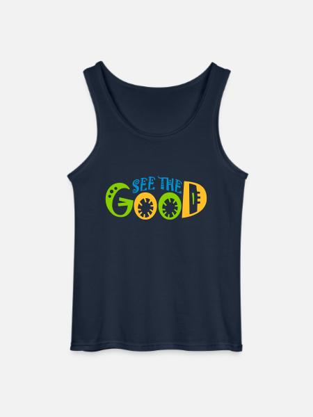 see the good quote - Gildan Men’s Tank Top - navy