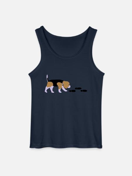 Beagle Mantrailer - Gildan Men’s Tank Top - navy