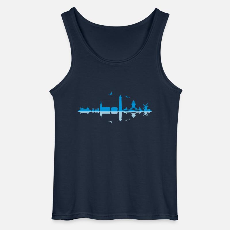 Skyline - Amrum - Gildan Männer Tank Top - Navy