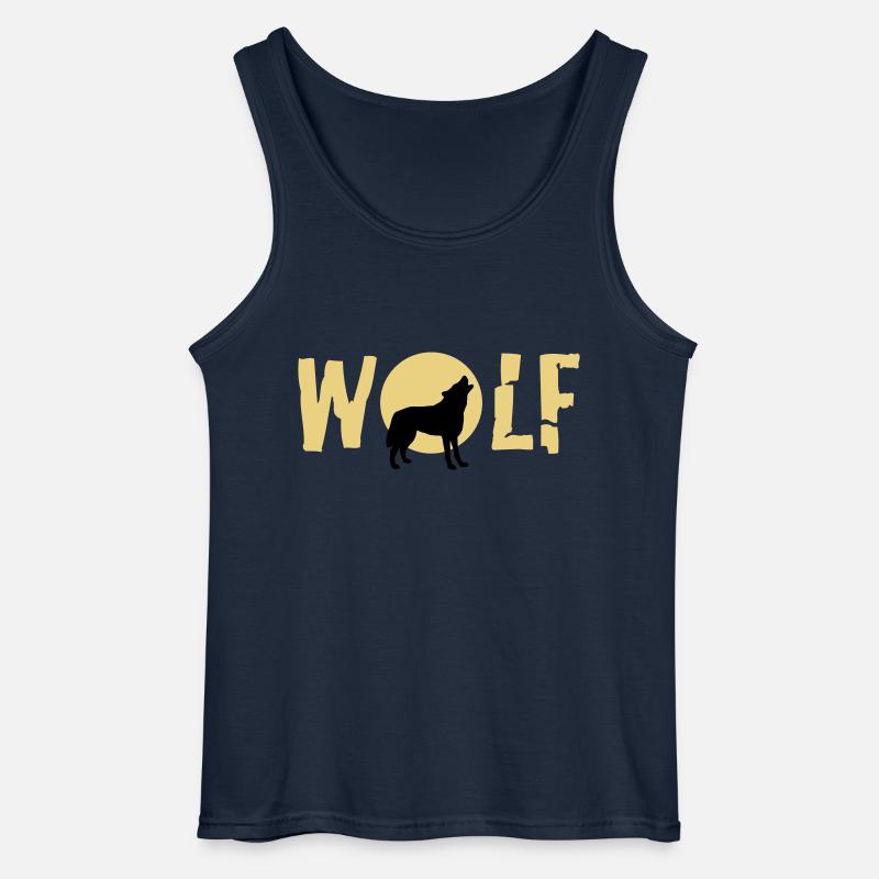 wolf_092011_c_2c - Gildan Männer Tank Top - Navy