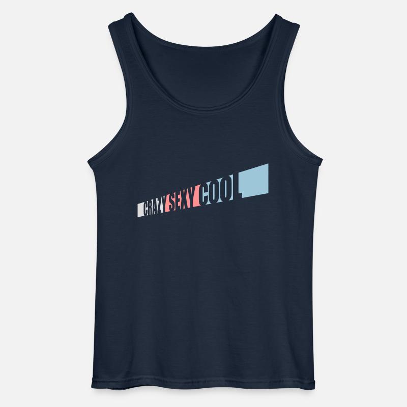 crazy sexy cool Design - Gildan Männer Tank Top - Navy