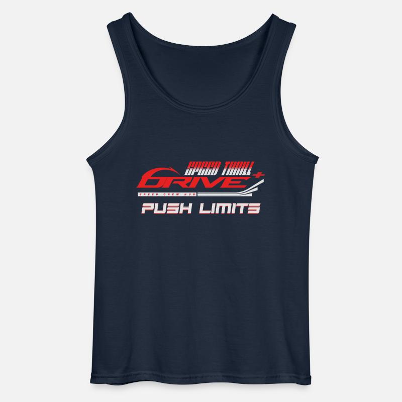 Thrill Drive Grafik - Gildan Männer Tank Top - Navy