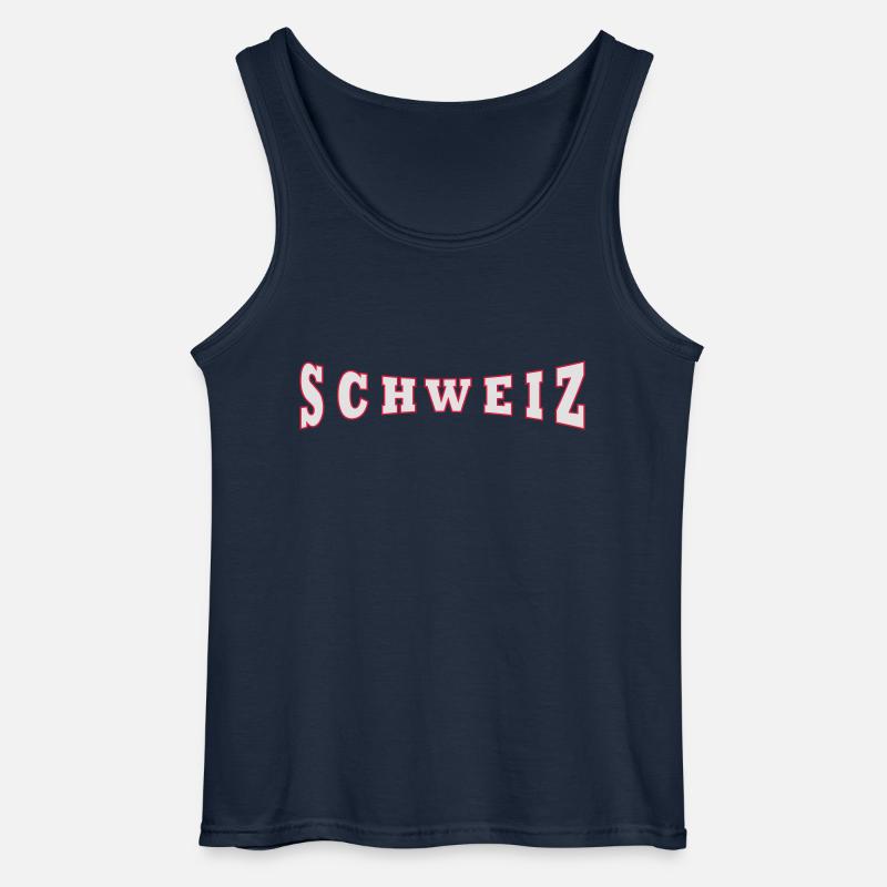 Schweiz - Gildan Männer Tank Top - Navy