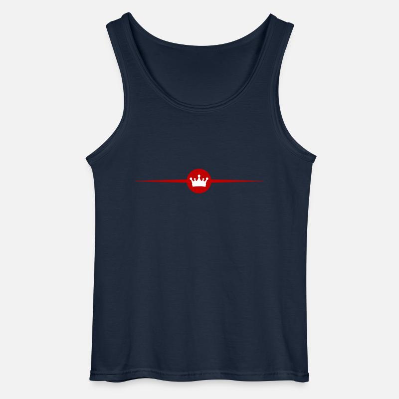 Krone Symbol Element - Gildan Männer Tank Top - Navy