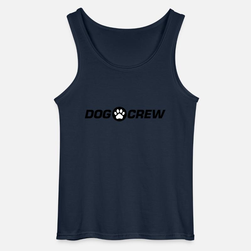 Hunde Crew Hundepfote - Gildan Männer Tank Top - Navy