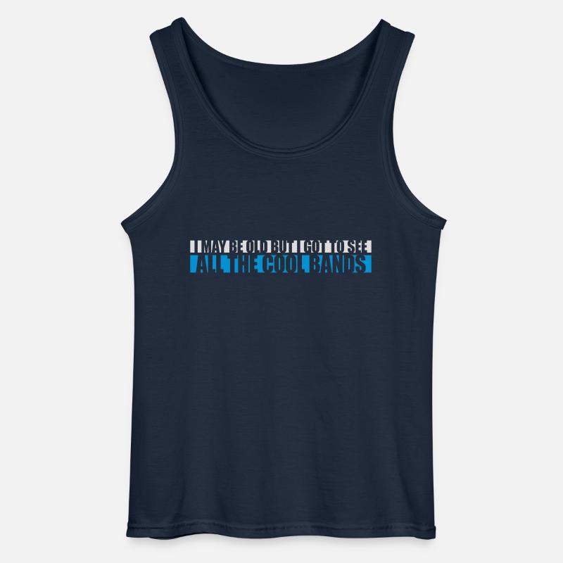 I may be old - Gildan Männer Tank Top - Navy