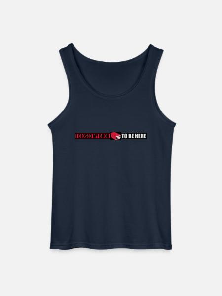 I closed my book - Gildan Männer Tank Top - Navy