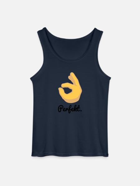 Perfekt. - Gildan Männer Tank Top - Navy