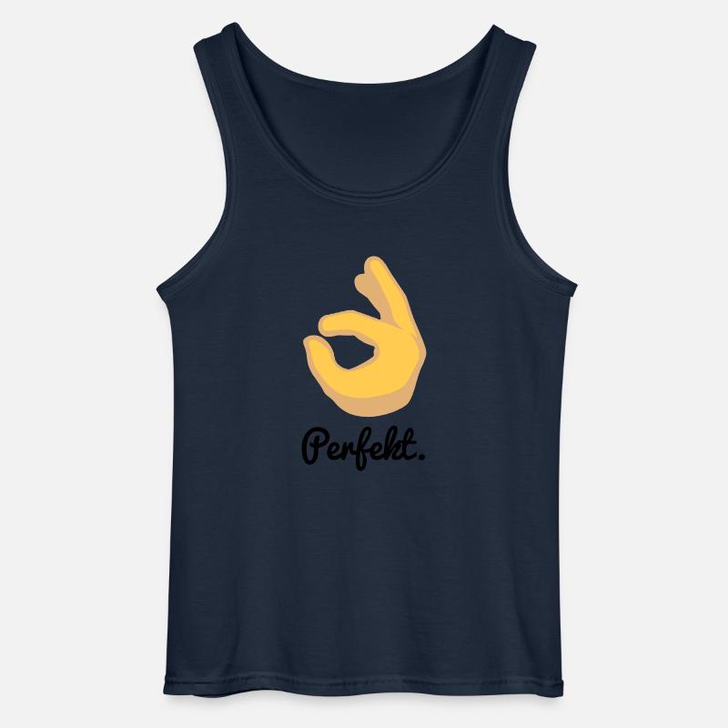 Perfekt. - Gildan Männer Tank Top - Navy