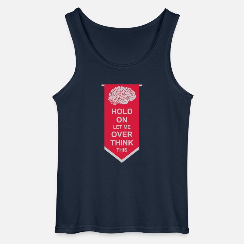 Let me overthink this - Gildan Männer Tank Top - Navy