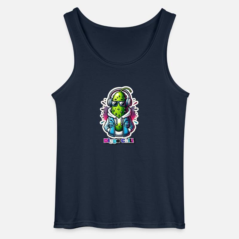 digga chill - Gildan Männer Tank Top - Navy