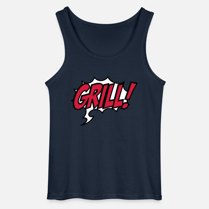 Grillen - Gildan Männer Tank Top - Navy