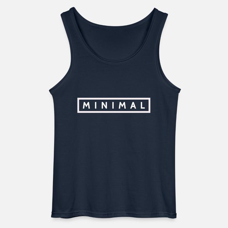MINIMAL - Gildan Männer Tank Top - Navy