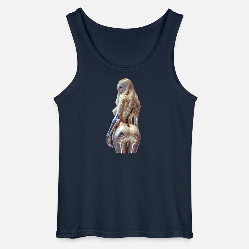 Cogito 01 (without text) - Gildan Men’s Tank Top - navy