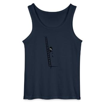 climb & fall - Gildan Männer Tank Top - Navy - Vorne - AI Model Male 185 dark (185cm)