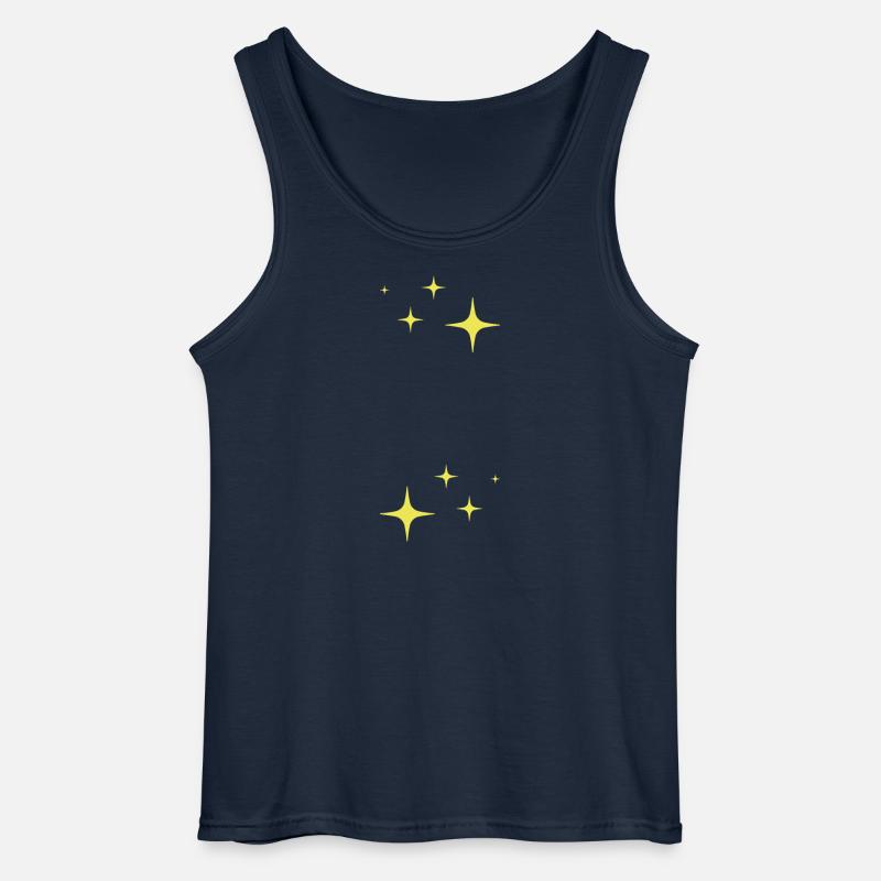 Funkeln Glitzer Sterne - Gildan Männer Tank Top - Navy