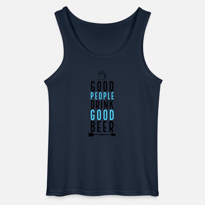 Bier - Gildan Männer Tank Top - Navy