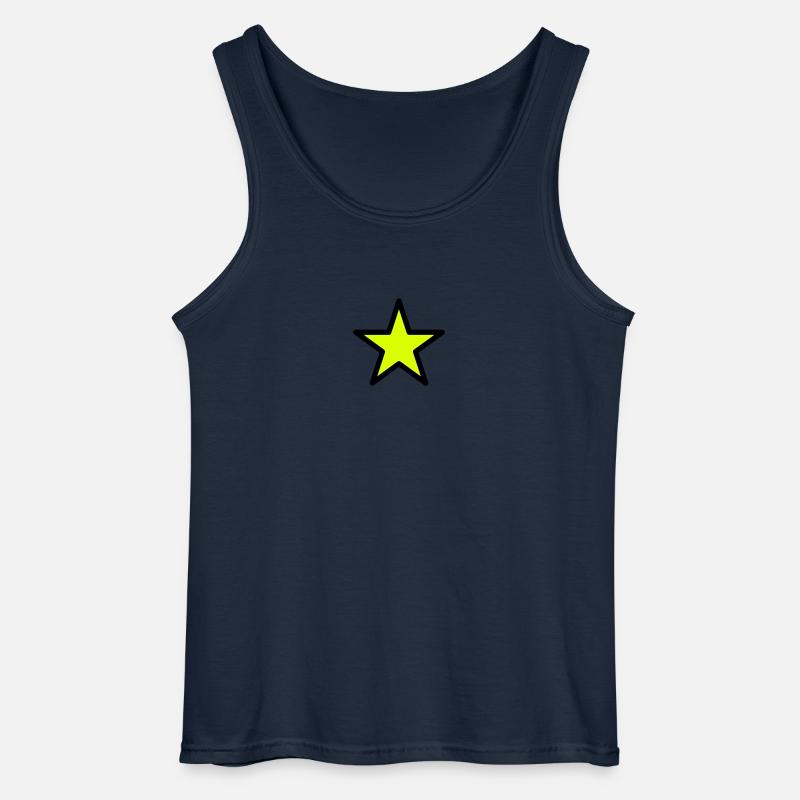 star outline 2c - Gildan Männer Tank Top - Navy