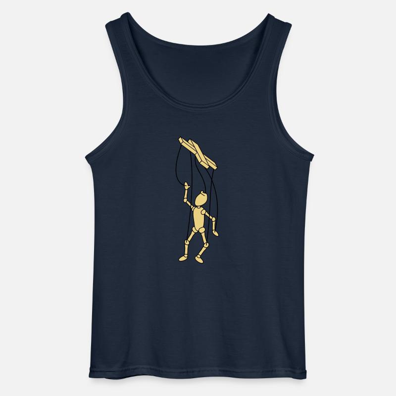 Marionette Puppet - Gildan Männer Tank Top - Navy