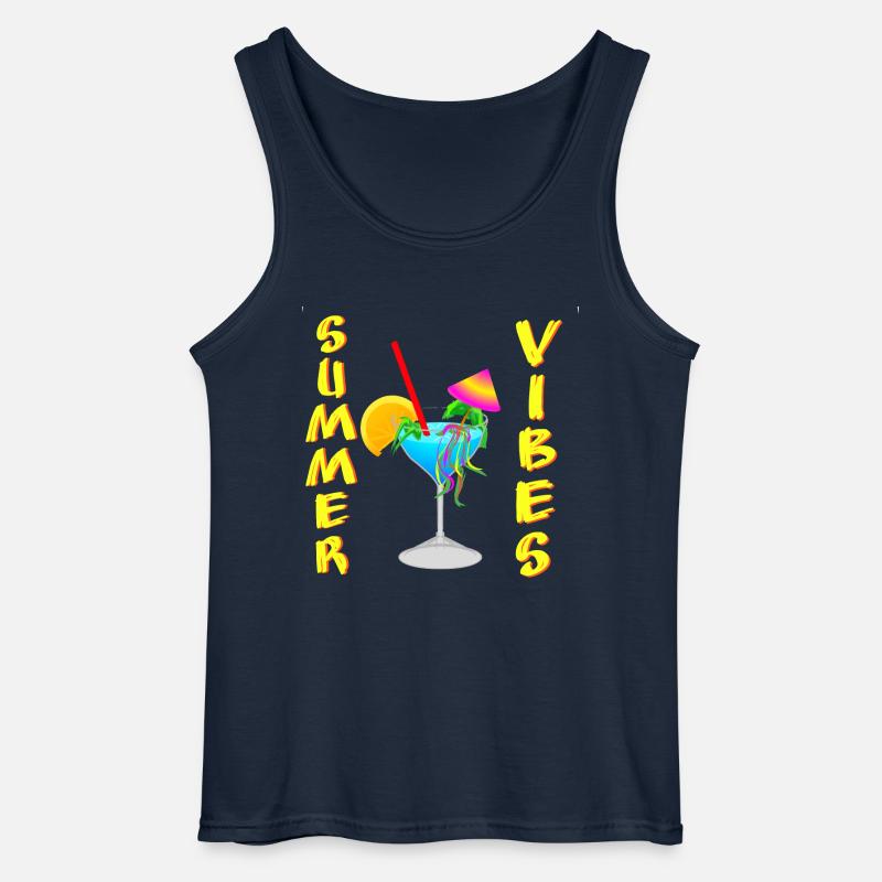 Cocktail Summer Vibes - Gildan Männer Tank Top - Navy