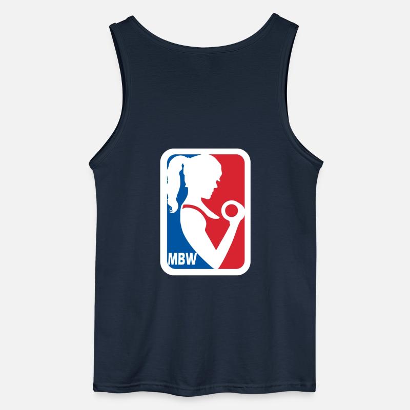 MBW Silhouette Balllogo - Gildan Männer Tank Top - Navy
