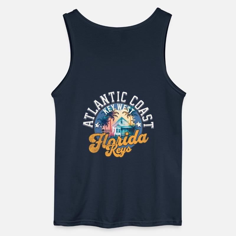 Florida keys Key West - Gildan Männer Tank Top - Navy