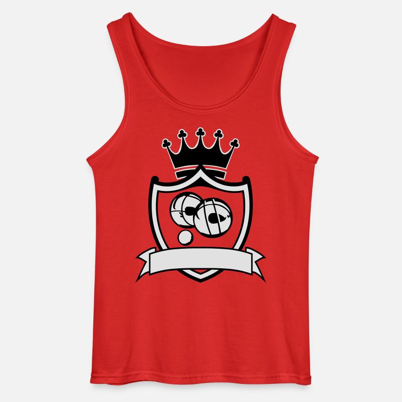Blason petanque - Gildan Männer Tank Top - Rot