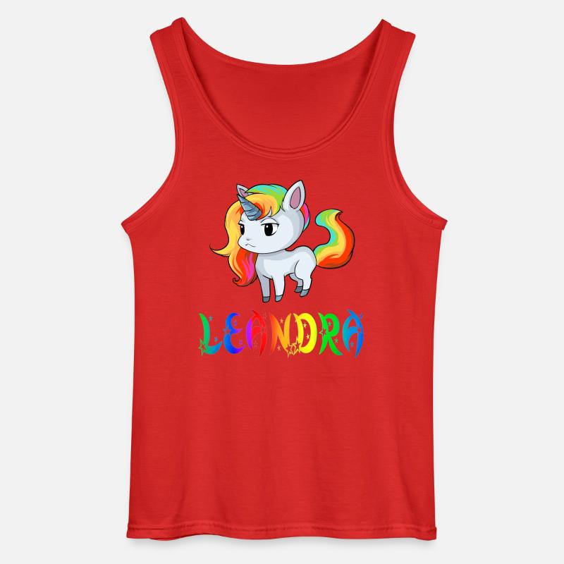 Leandra Einhorn - Gildan Männer Tank Top - Rot