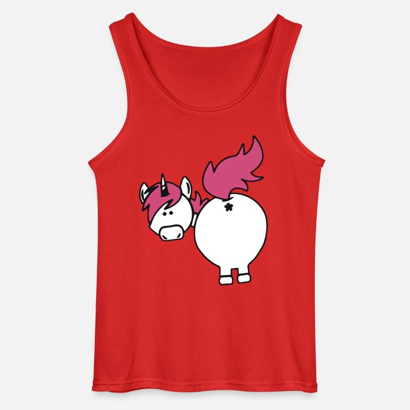 einhorn hintern - Gildan Männer Tank Top - Rot