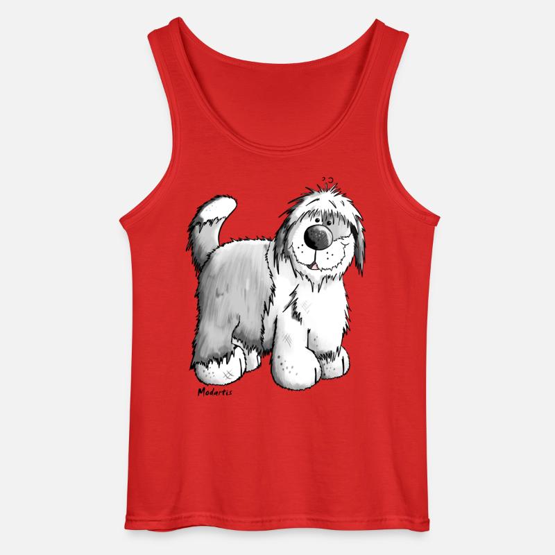 Bobby der Bobtail - Gildan Männer Tank Top - Rot