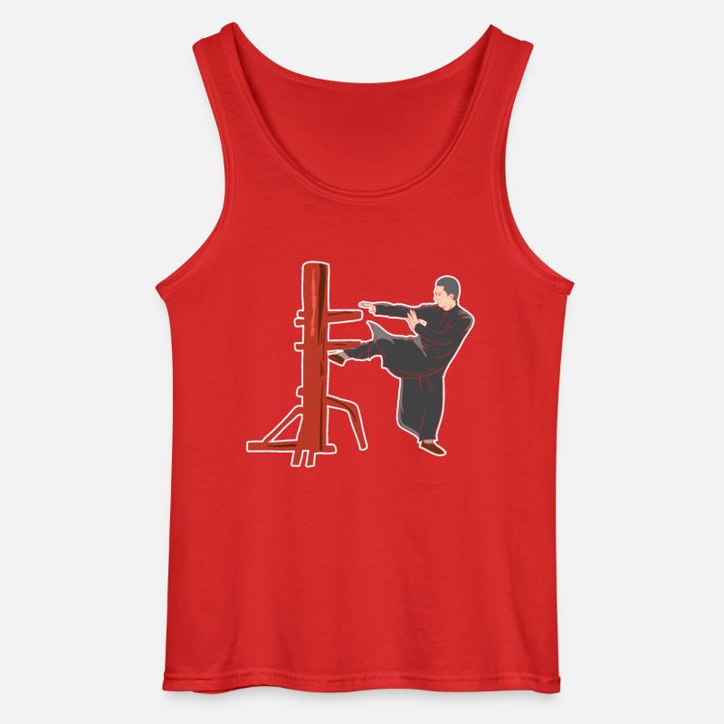 Wing Chun Kampfpose - Gildan Männer Tank Top - Rot