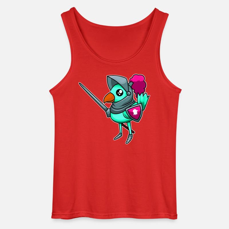 Ritterlicher Vogel - Gildan Männer Tank Top - Rot