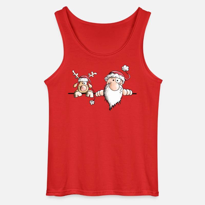 Das Weihnachts Team - Gildan Männer Tank Top - Rot