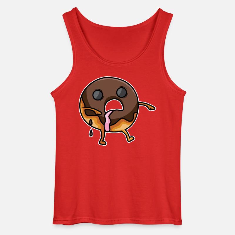 Zombie-Donut - Gildan Männer Tank Top - Rot