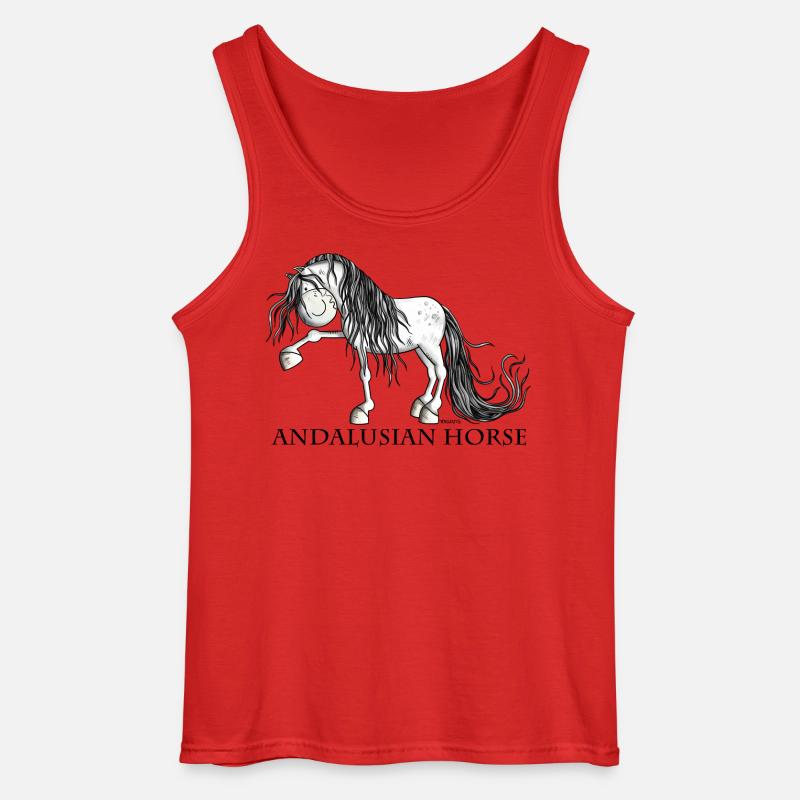 Süßer Andalusier - Gildan Männer Tank Top - Rot