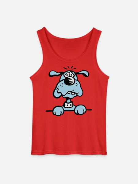 Chien - Débardeur Gildan Homme - rouge