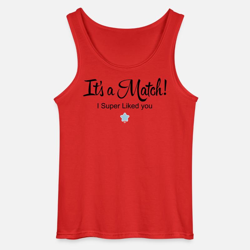 Es ist ein Match! - Gildan Männer Tank Top - Rot