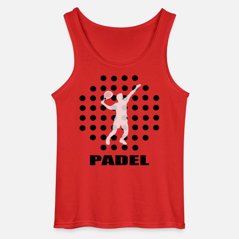 Padel - Gildan Männer Tank Top - Rot