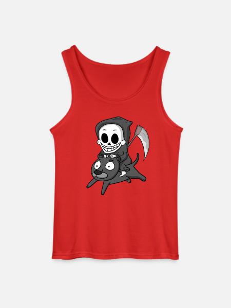 Sensenmann und Schwarzer Panther - Gildan Männer Tank Top - Rot