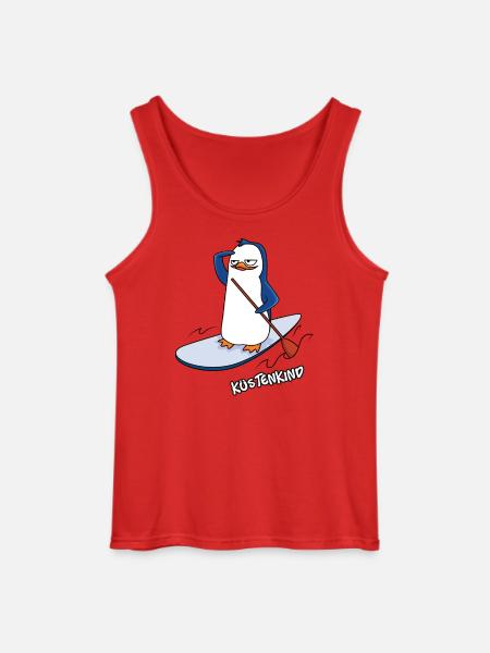 Küstenkind Pinguin - Gildan Männer Tank Top - Rot