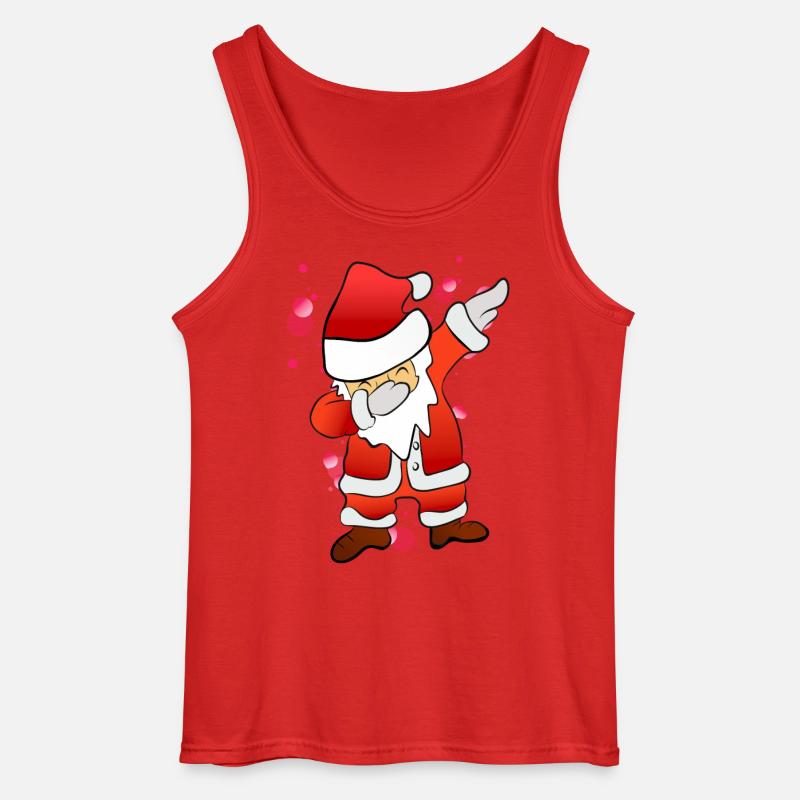 Dabbing Nikolaus - Gildan Männer Tank Top - Rot