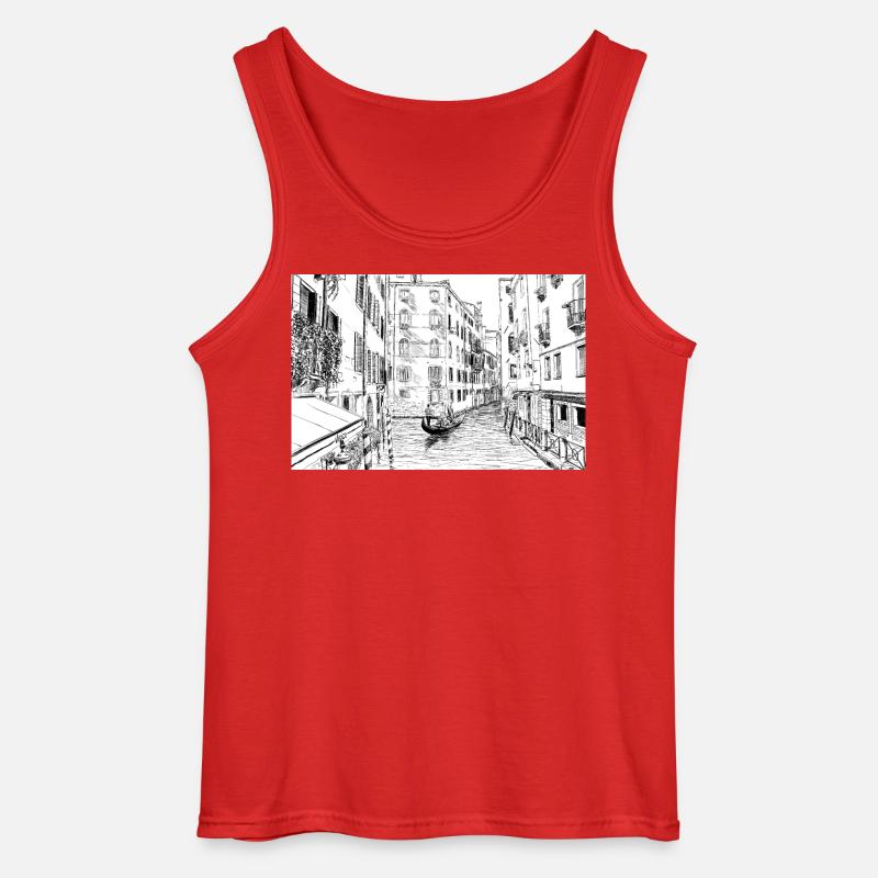 Venedig - Gildan Männer Tank Top - Rot