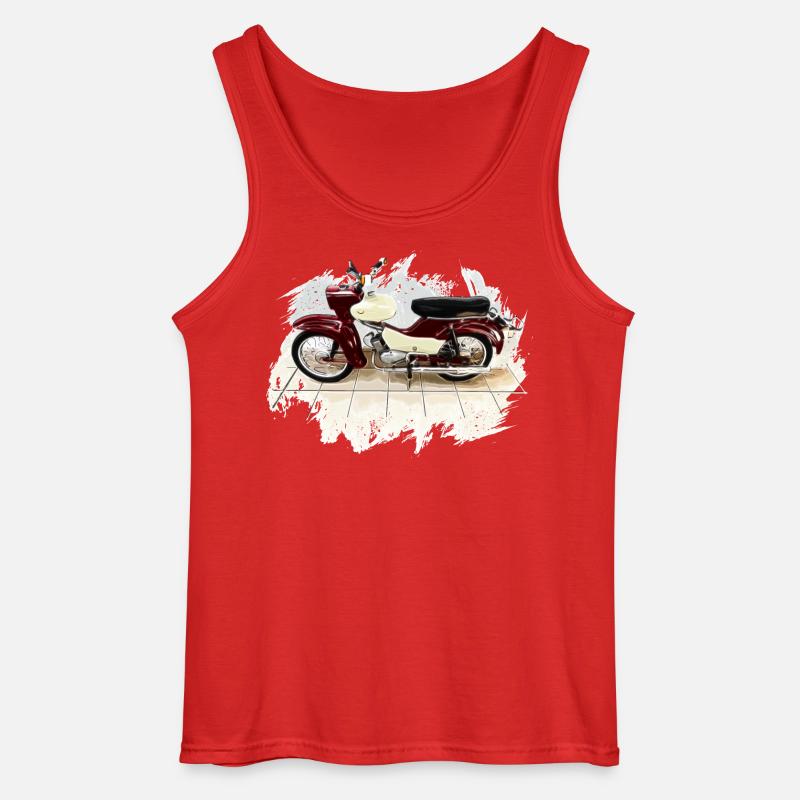 Simson Star - Gildan Männer Tank Top - Rot