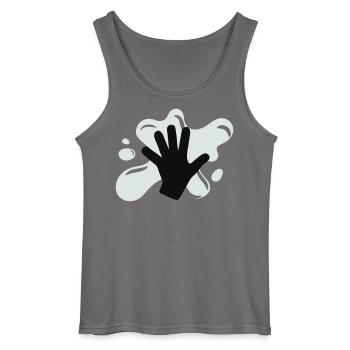 Klima Kleber Aktion - Gildan Männer Tank Top - Anthrazit - Vorne - AI Model Male 185 dark (185cm)