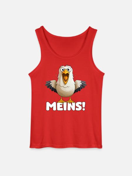 MEINS! Freche Möwe – Strandhumor - Gildan Männer Tank Top - Rot
