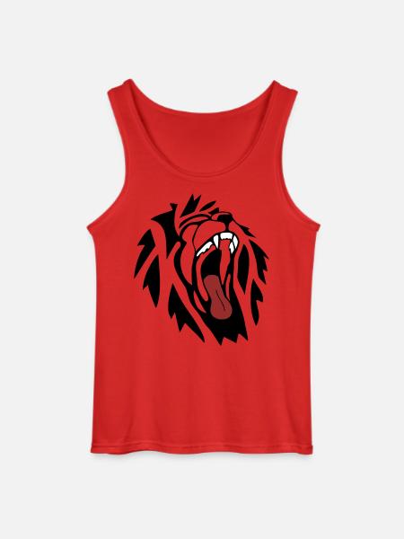 Lion - Débardeur Gildan Homme - rouge