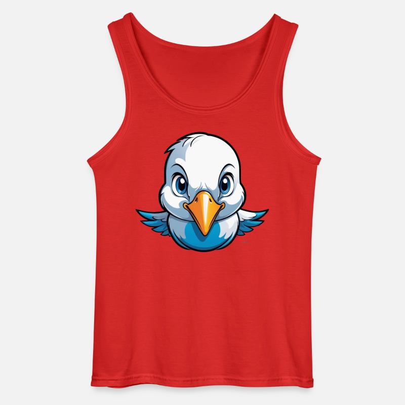 Kleines Täubchen Flieger-Ass - Gildan Männer Tank Top - Rot